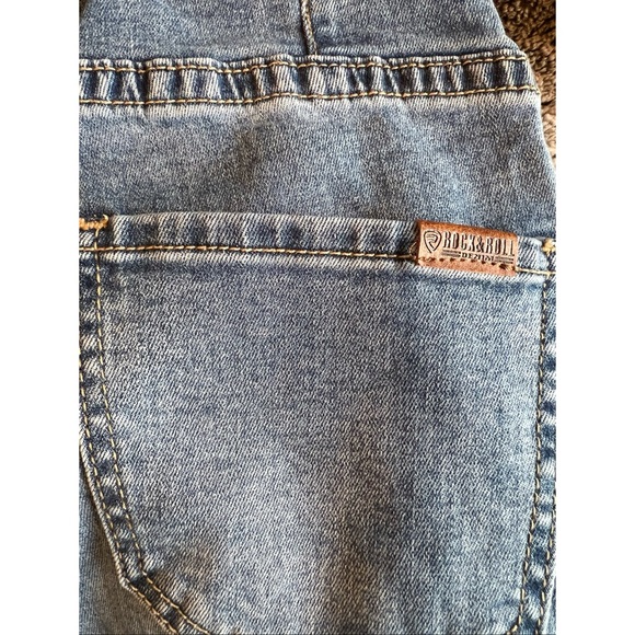 Rock and Roll Denim Pull On High Rise Flare Jeans, Size 27x30 - Picture 6 of 10